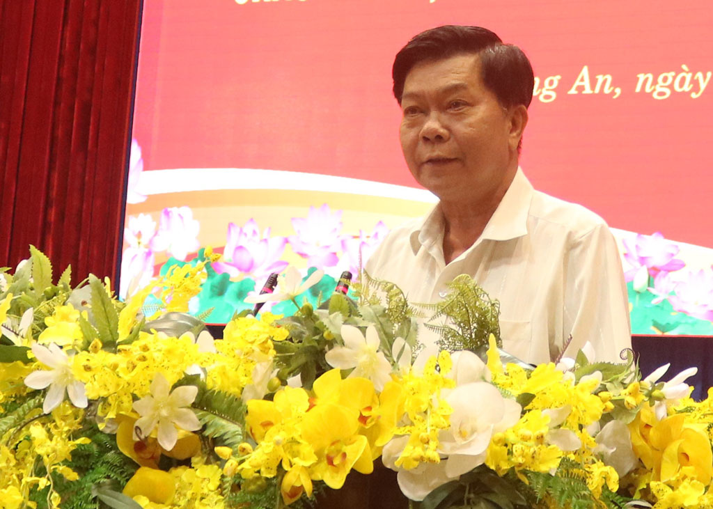 Chủ tịch UBND tỉnh - Trần Văn Cần nhấn mạnh, Long An luôn đồng hành cùng doanh nghiệp trong quá trình hoạt động, thành công của doanh nghiệp cũng là thành công của tỉnh