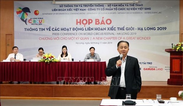 At the press conference for the festival (Photo: VNA) 
