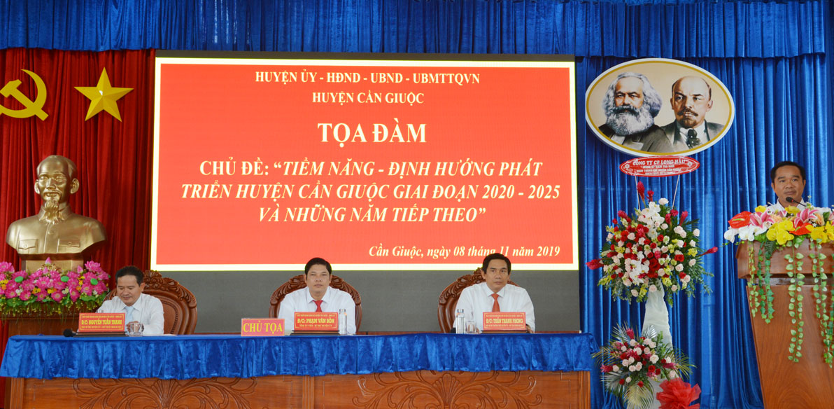 Phó Bí thư Thường trực Tỉnh ủy – Nguyễn Văn Được phát biểu tại buổi tọa đàm