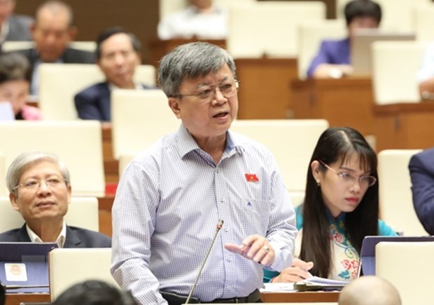 ‘Dự án Long Thành phải tạo động lực cho Việt Nam cất cánh, vươn cao’ Đại biểu Quốc hội Thành phố Hồ Chí Minh Trương Trọng Nghĩa phát biểu. (Nguồn ảnh: TTXVN)