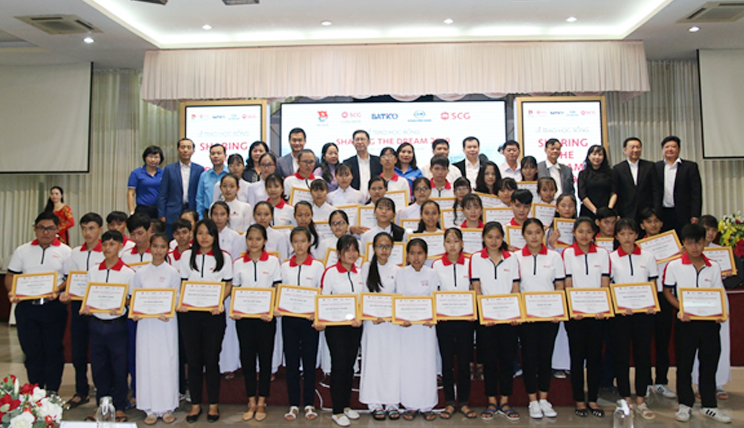 Học bổng SCG Sharing The Dream được trao cho 50 bạn học sinh bậc THPT tại tỉnh Long An vừa qua