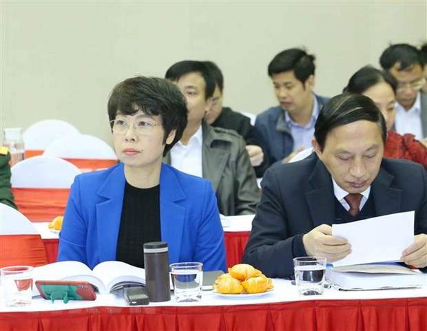 Phó Tổng Giám đốc Thông tấn xã Việt Nam Vũ Việt Trang dự hội thảo. (Ảnh: Phương Hoa/TTXVN)