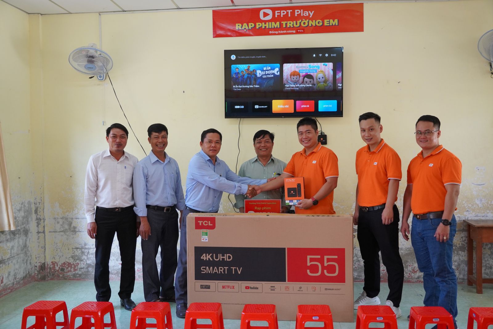 “Rạp phim trường em” đầu tiên ở Long An