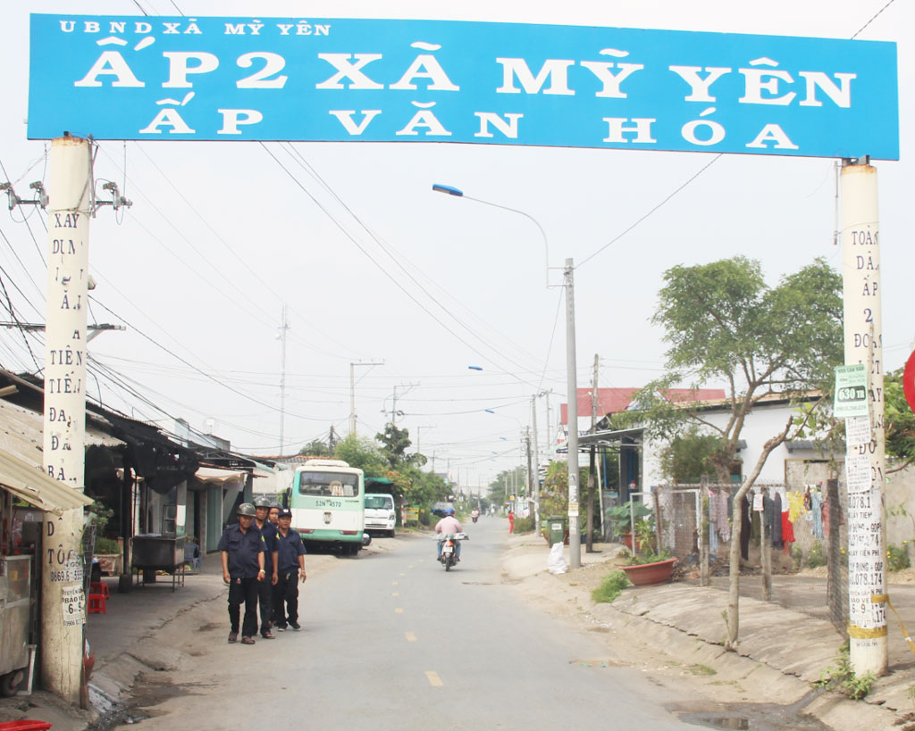 Lực lượng Công an xã kết hợp Đội dân phòng xung kích phòng, chống tội phạm, tình hình an ninh, trật tự ở vùng giáp ranh luôn được bảo đảm