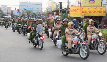 Cần Giuộc phát động ra quân tấn công, trấn áp tội phạm Tết Nguyên đán Canh Tý 2020