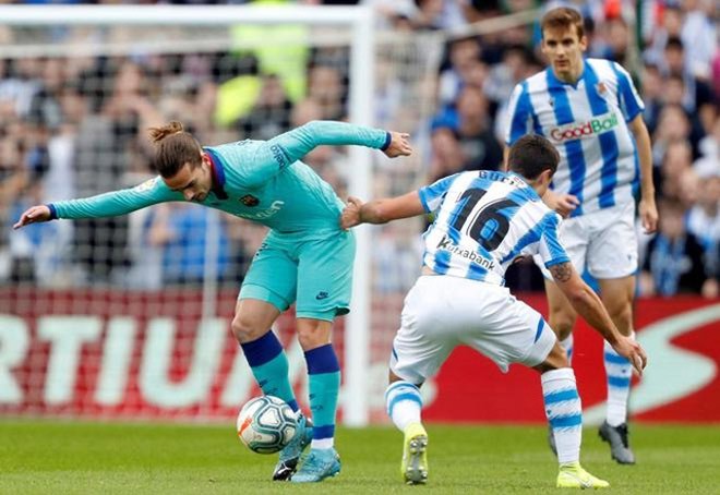 Messi nhạt nhòa, Barca bị Sociedad cầm hòa