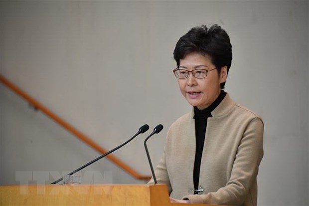 Trưởng Khu hành chính đặc biệt Hong Kong (Trung Quốc) Lâm Trịnh Nguyệt Nga. (Ảnh: THX/TTXVN)