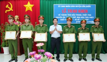 Công an huyện Cần Đước khám phá thành công chuyên án ma túy