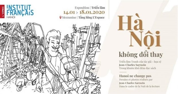 The 'Hanoi Does Not Change' exhibition is part of the “Hanoi Art Connecting 2019” festival – an activity to celebrate the 70th anniversary of the Vietnam University of Industrial Fine Arts. (Source: internet)