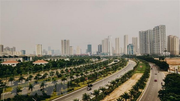 On Thang Long boulevard (Photo: VNA)