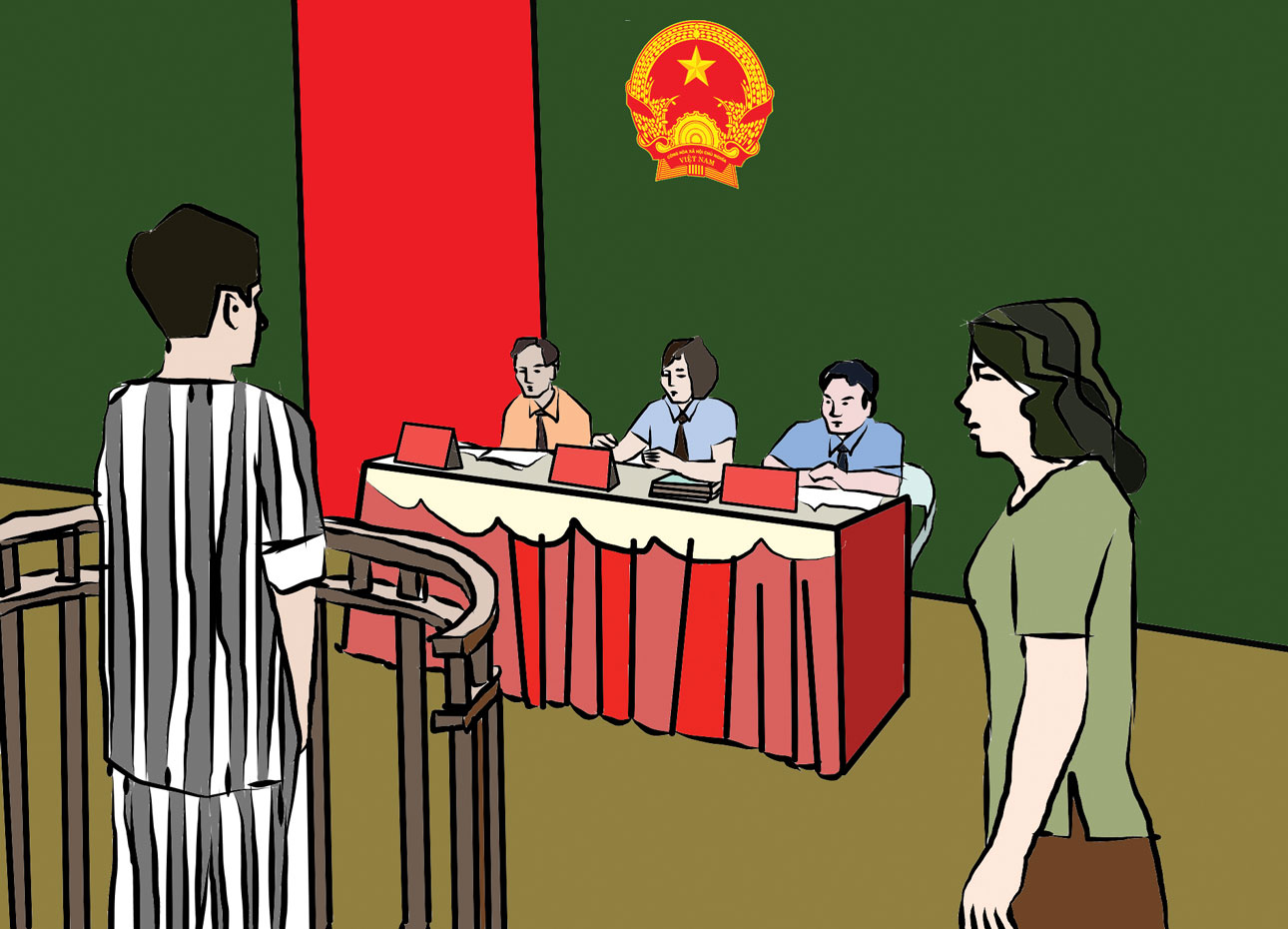 Lần đầu tiên Tòa án huyện An Minh mở phiên tòa xét xử vụ án dân sự trực  tuyến