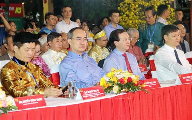 Participants at the opening ceremony of the festival (Source: VNA)