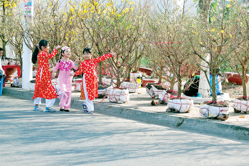 Chợ hoa xuân - một nét đẹp văn hóa ngày xuân. Ảnh: Hồng Tươi