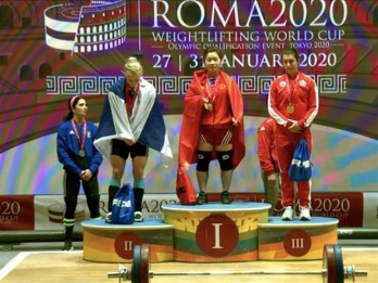 Weightlifters on way to berths at Tokyo Olympic Games