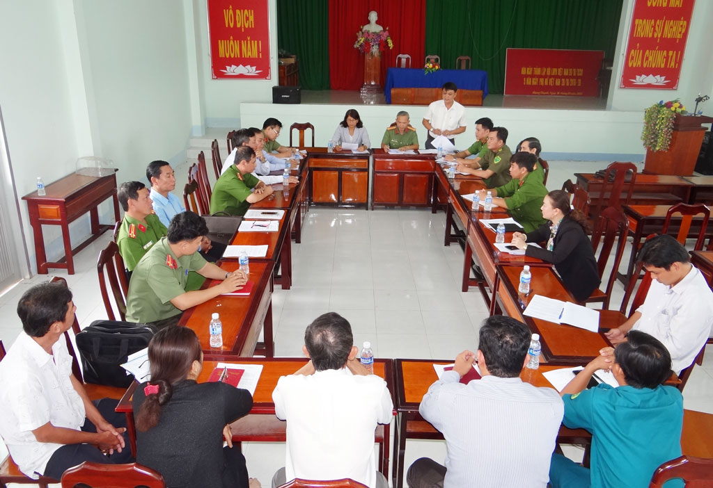 Đoàn Ban Chỉ đạo tỉnh kiểm tra phong trào Toàn dân bảo vệ an ninh Tổ quốc năm 2019 tại huyện Tân Hưng