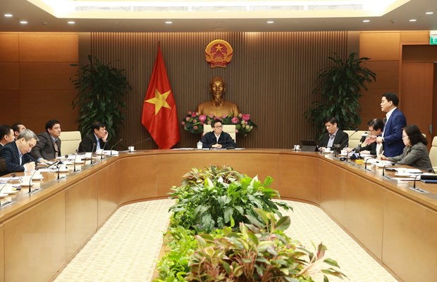 Phải đảm bảo môi trường trường học an toàn hơn trụ sở cơ quan Nhà nước Chủ tịch UBND thành phố Hà Nội Nguyễn Đức Chung phát biểu. (Ảnh: Doãn Tấn/TTXVN)