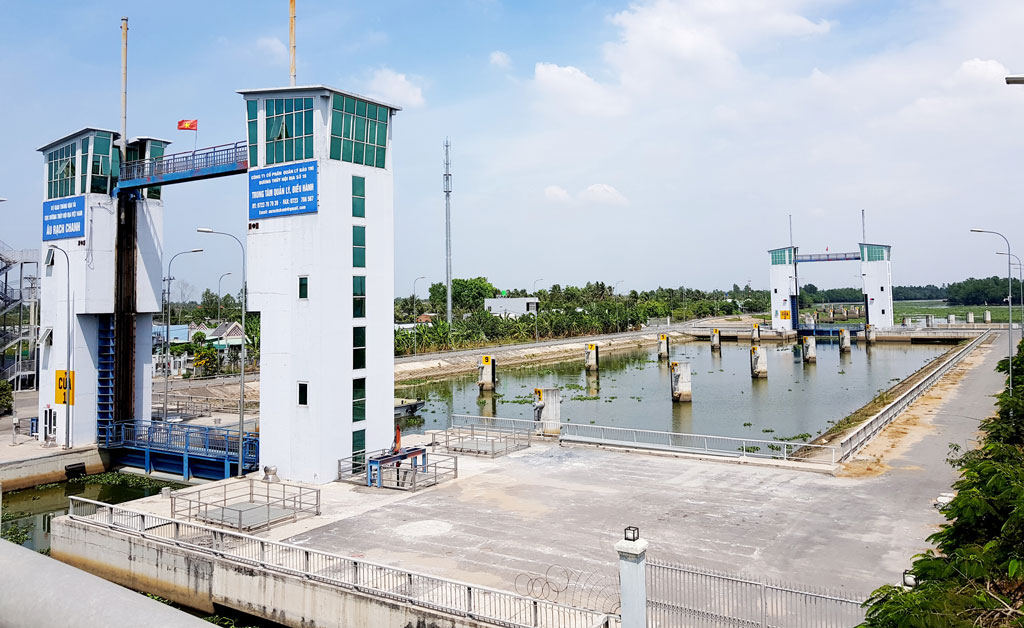 Tỉnh Long An phối hợp đơn vị quản lý âu tàu Rạch Chanh vận hành hợp lý để ngăn mặn, trữ ngọt