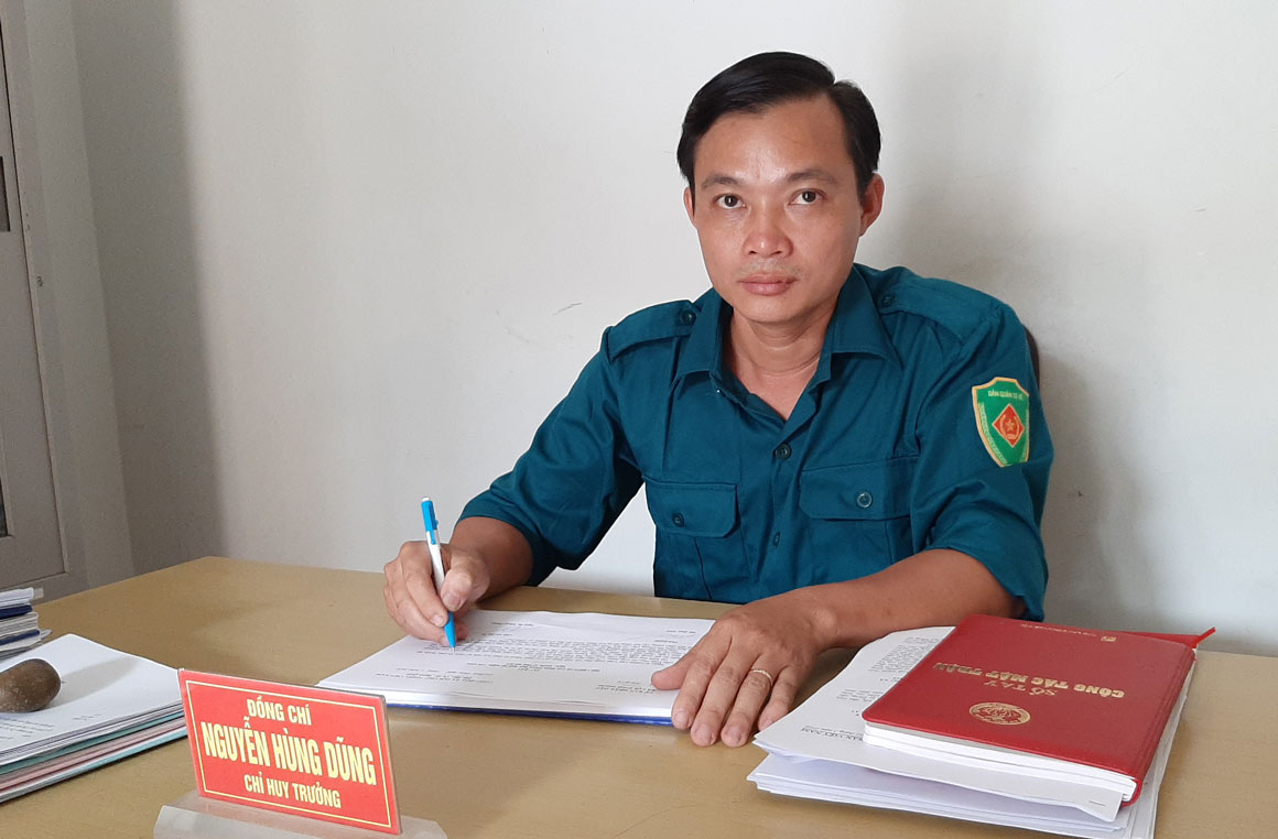 Chỉ huy trưởng Ban Chỉ huy Quân sự xã Lợi Bình Nhơn - Nguyễn Hùng Dũng 
