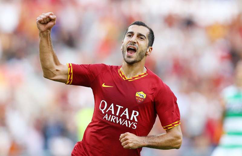 Mkhitaryan đang khoác áo Roma dưới dạng cho mượn