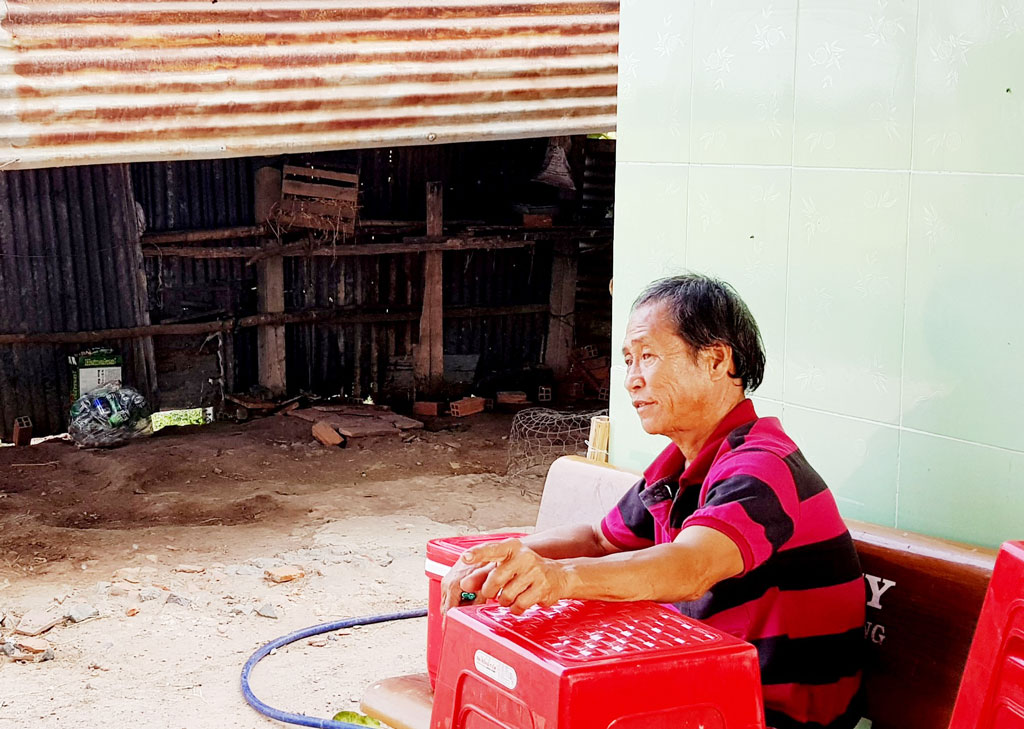 Mặc dù xây dựng chuồng bò sát nhà nhưng kẻ gian vẫn vào cắt dây dẫn trộm 1 con bò của gia đình ông Nguyễn Điệu