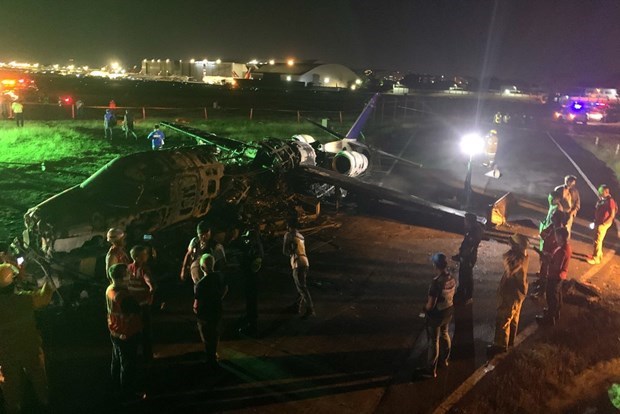 The scene of the accident (Source: EPA)