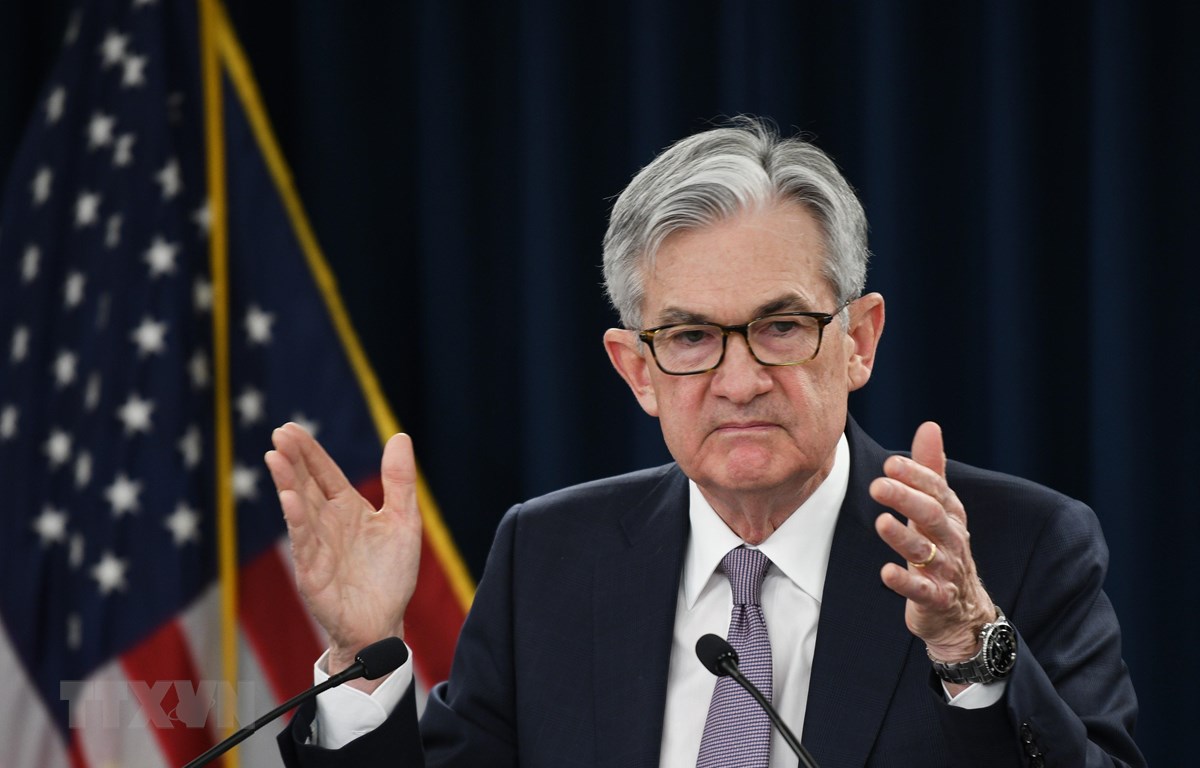 Chủ tịch Fed Jerome Powell trong cuộc họp báo tại Washington DC., ngày 29/1/2020. (Ảnh: THX/TTXVN)