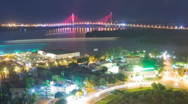 A view of Can Tho city at night (Photo: VNA)