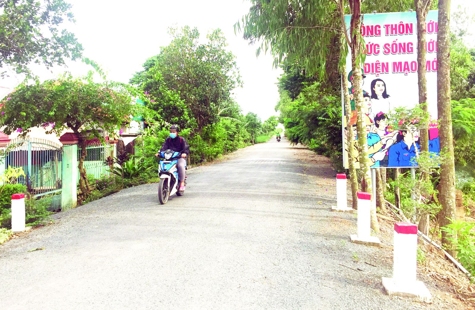 Long An today The countryside has become increasingly spacious from the new-style rural construction program (Photo: Roads in Thuy Dong commune, Thanh Hoa district)