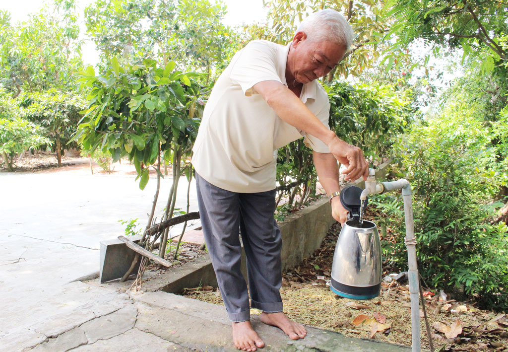 Hộ sử dụng nước sạch đạt 65% giúp đời sống người dân được nâng cao