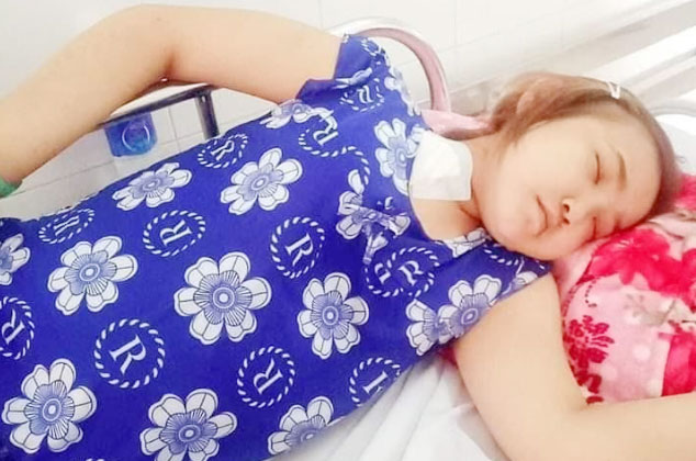 Chị Nguyễn Thị Kim Thoa đang được điều trị tại Bệnh viện Chợ Rẫy