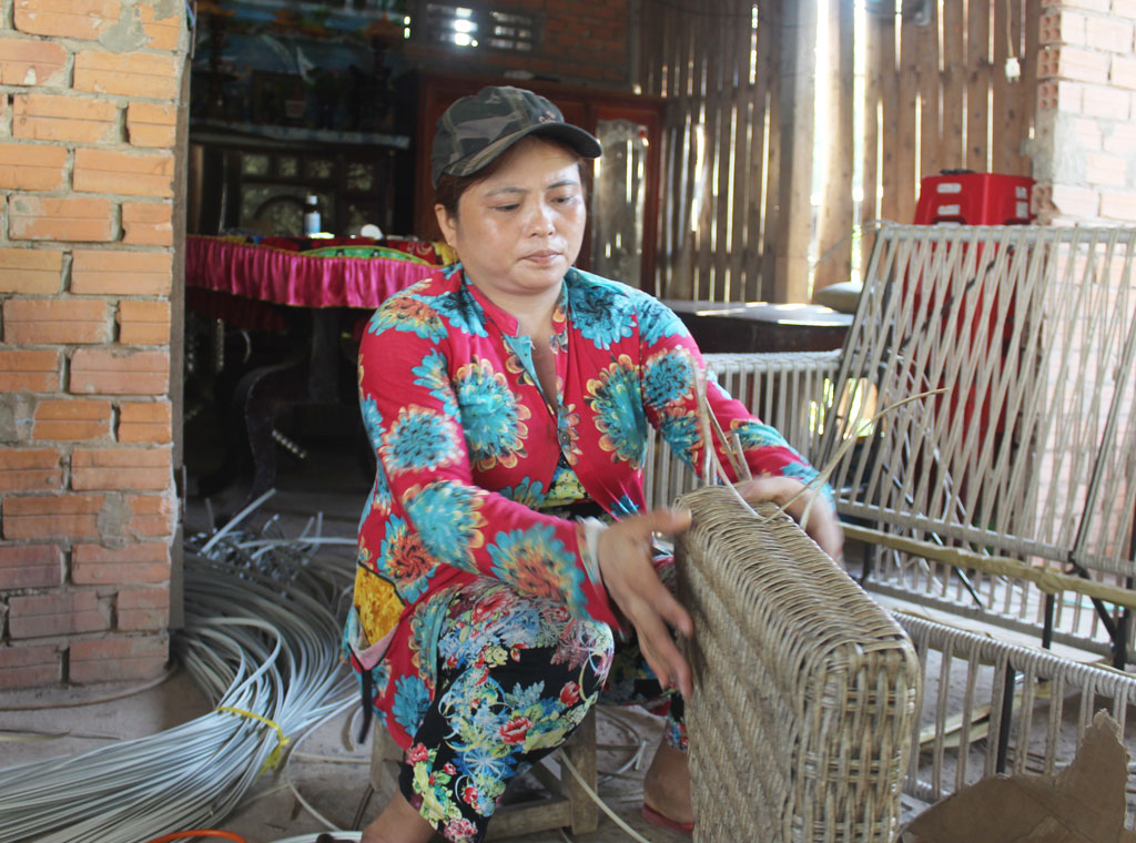 Hội Liên hiệp Phụ nữ xã Tân Hòa thành lập và duy trì nhiều tổ hợp tác, góp phần tạo việc làm cho lao động nhàn rỗi ở địa phương