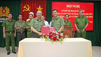 Ký kết phối hợp đảm bảo ANTT địa bàn giáp ranh giữa Long An và TP.HCM