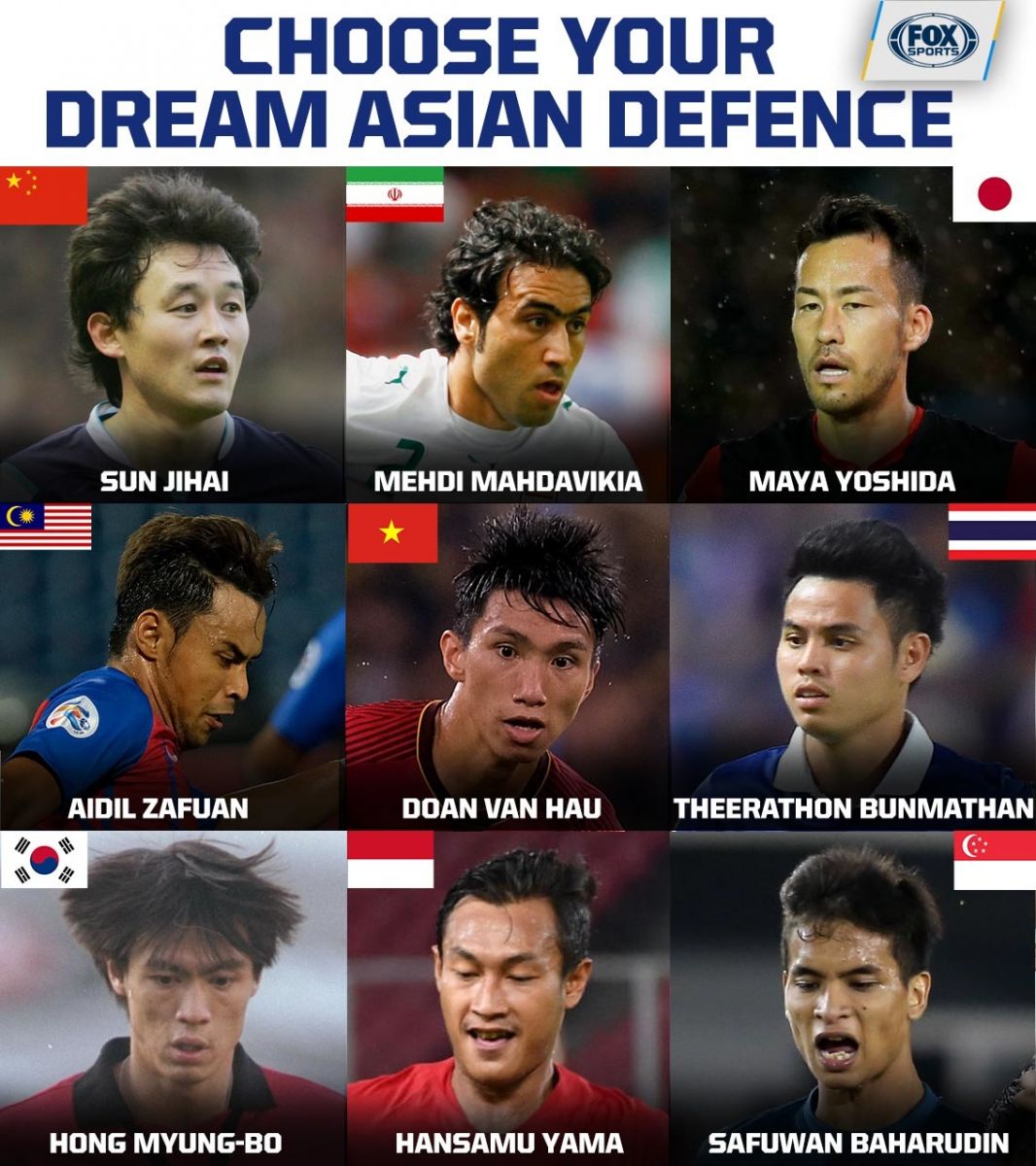 Các hậu vệ xuất sắc nhất do Fox Sports Asia lựa chọn