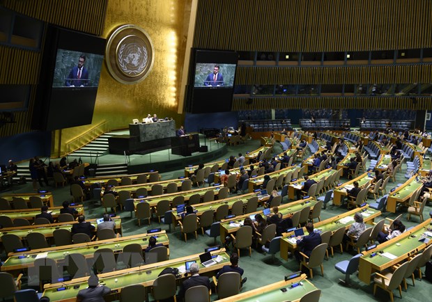Một phiên họp của Liên hợp quốc. (Ảnh: AFP/TTXVN)