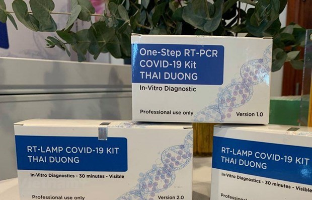 Vietnam announces two more SARS-CoV-2 test kits of international standards The test kits, One-step RT-PCR COVID-19 KIT THAI DUONG and RT-LAMP COVID-19 KIT THAI DUONG, have been widely used in Europe and named in the World Health Organisation (WHO)’s Emergency Use Listing procedure. (Photo: VNA)