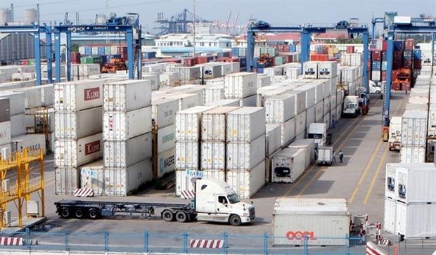 Logistics industry seeks to utilise opportunities from EVFTA Containers at Cat Lai port in HCM City’s District 2. (Photo: VNA)