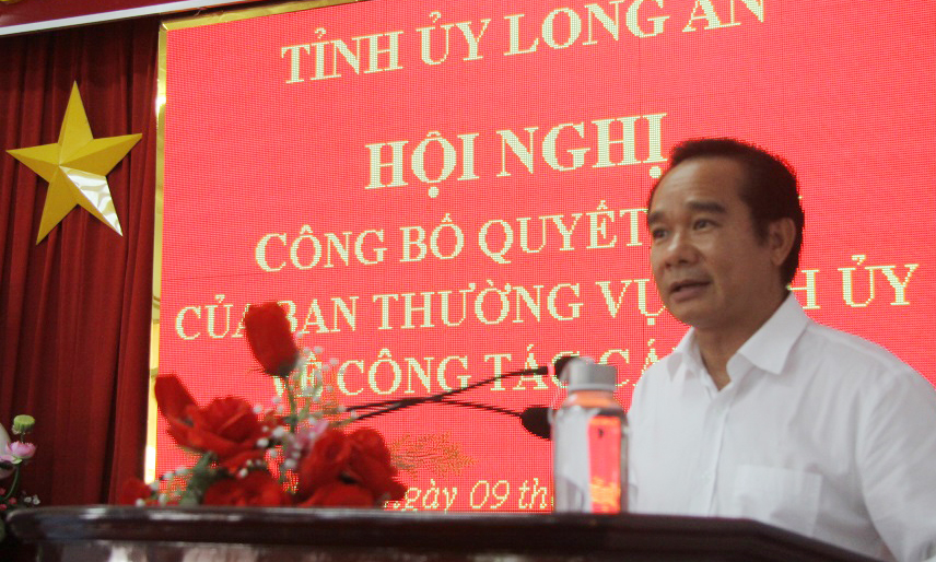 Phó Bí thư Thường trực Tỉnh ủy - Nguyễn Văn Được chỉ đạo tại hội nghị