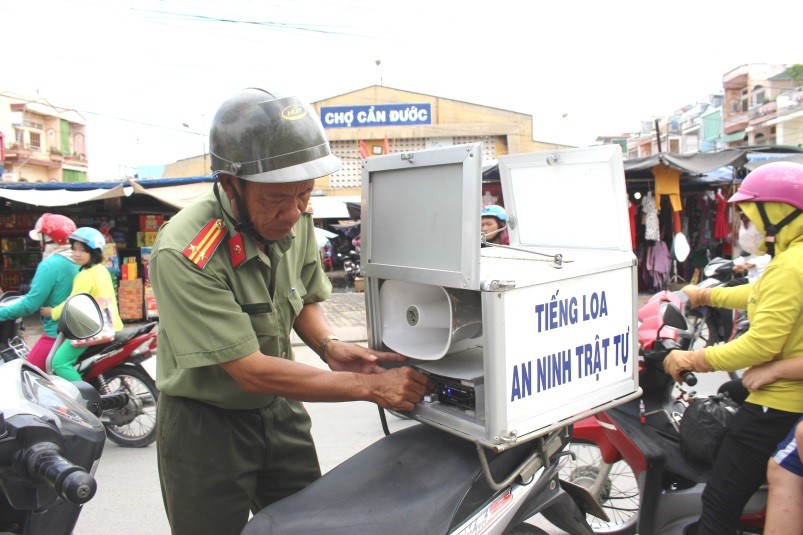 Mô hình Tiếng loa an ninh, trật tự của Công an huyện Cần Đước góp phần nâng cao ý thức người dân trong phòng, chống tội phạm