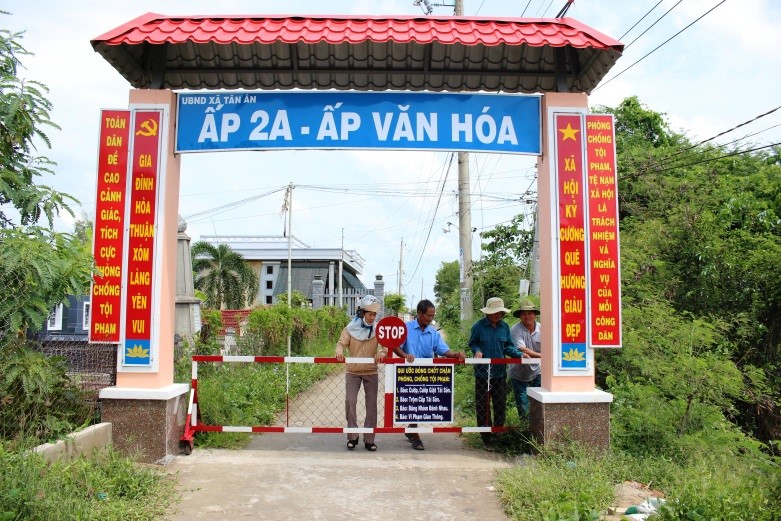 Mô hình Cổng an ninh, trật tự được nhân rộng toàn huyện Cần Đước