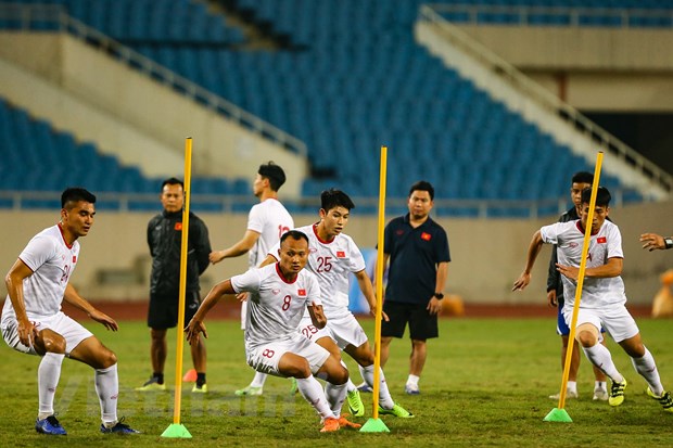 Tuyển Việt Nam tập trung hai đợt nhằm chuẩn bị cho vòng loại World Cup 2022. (Ảnh: Nguyên An/Vietnam+)