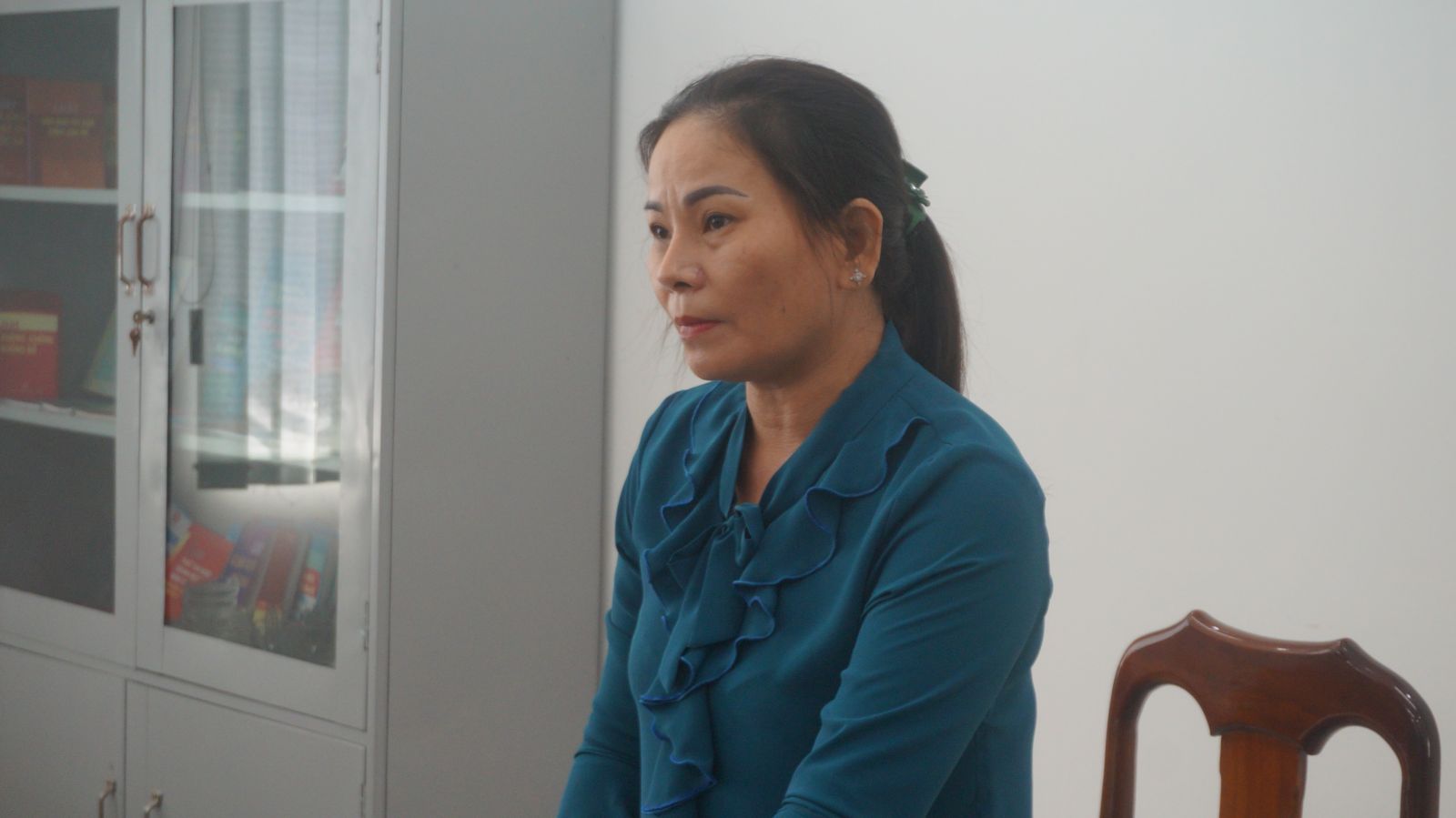 Bà Nguyễn Thị Nghĩa thời gian qua khiếu nại quyết định cưỡng chế thu hồi đất của UBND huyện Đức Hòa đối với phần đất hơn 8.000m2