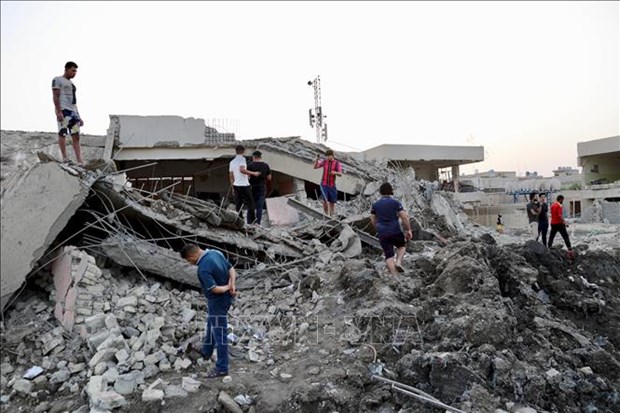 Vietnam welcomes UNITAD's investigation of terrorist crimes The scene of an explosion in Baghdad, Iraq on June 7, 2018. (Photo: Xinhua/VNA)