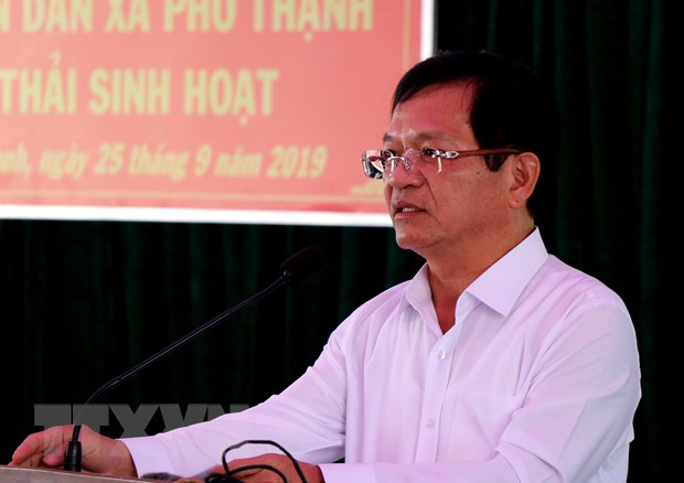 Bí thư Tỉnh ủy Quảng Ngãi Lê Viết Chữ. (Ảnh: Sỹ Thắng/TTXVN)