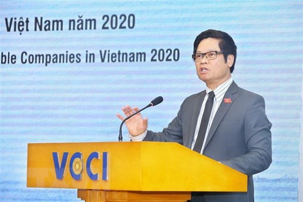 Chairman of the Vietnam Chamber of Commerce and Industry Vu Tien Loc, who is also EABC Chairman(Source: VNA)