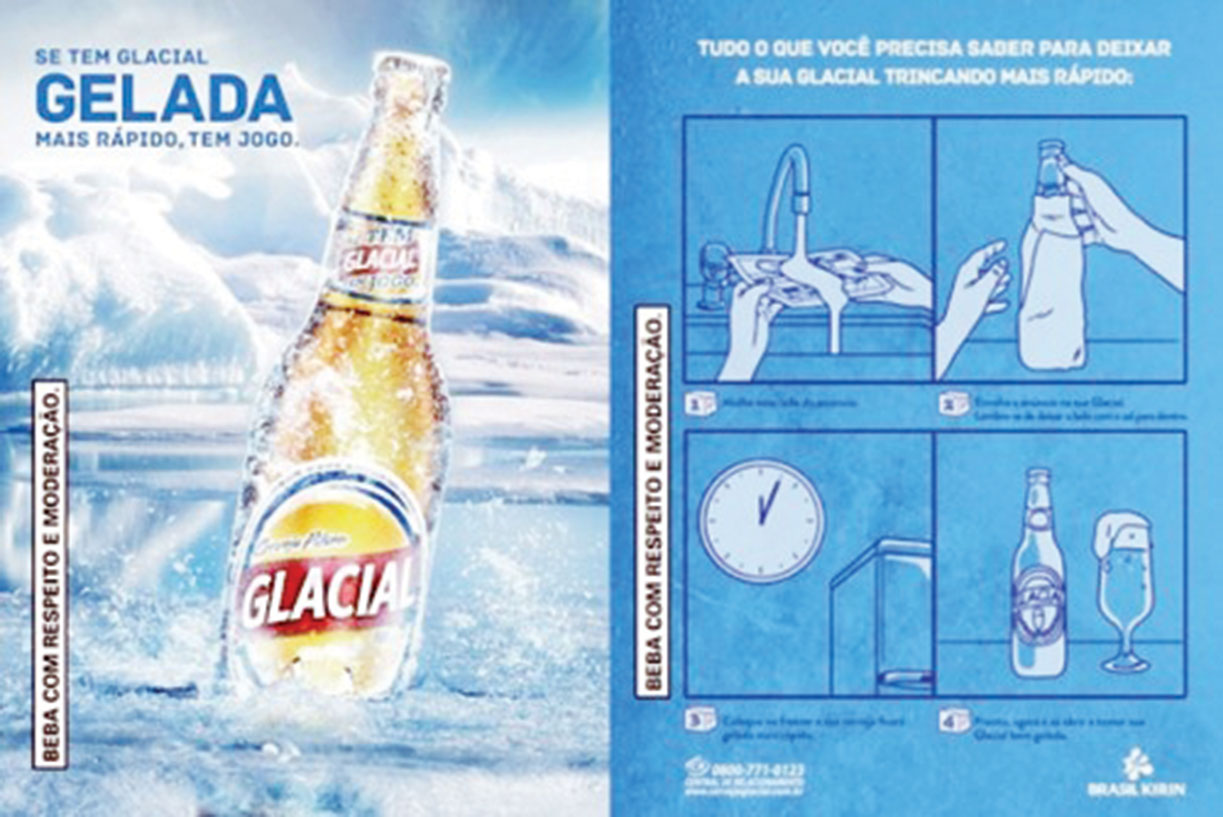 Một quảng cáo rất ấn tượng của hãng bia Glacia. (Ảnh minh họa)