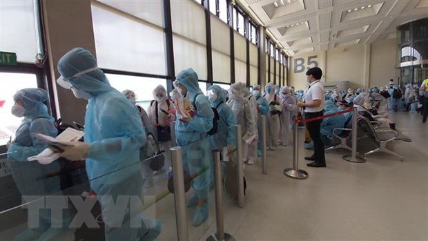 Over 240 Vietnamese citizens arrive home from Taiwan (China) Illustrative image (Photo: VNA)