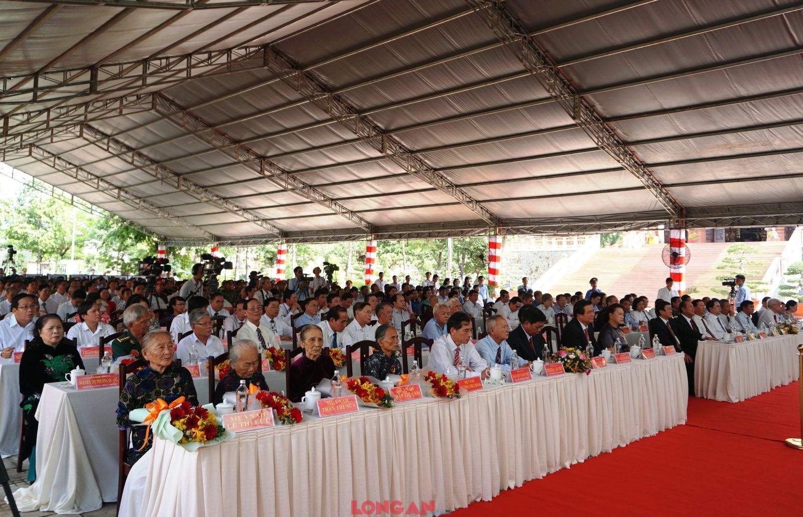 Delegates attend the ceremony