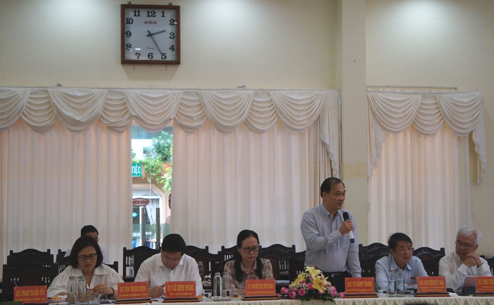 The NA delegation work in Long An