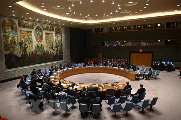 Toàn cảnh một phiên họp của Hội đồng bảo an Liên hợp quốc tại New York, Mỹ. (Nguồn: AFP/TTXVN)