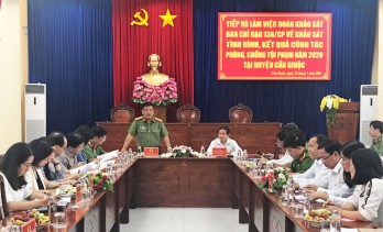 Ban Chỉ đạo 138 Trung ương khảo sát tại huyện Cần Giuộc, Bến Lức